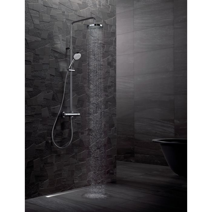 Sistem de duș pentru cadă Kludi Logo Dual — confort în fiecare detaliu