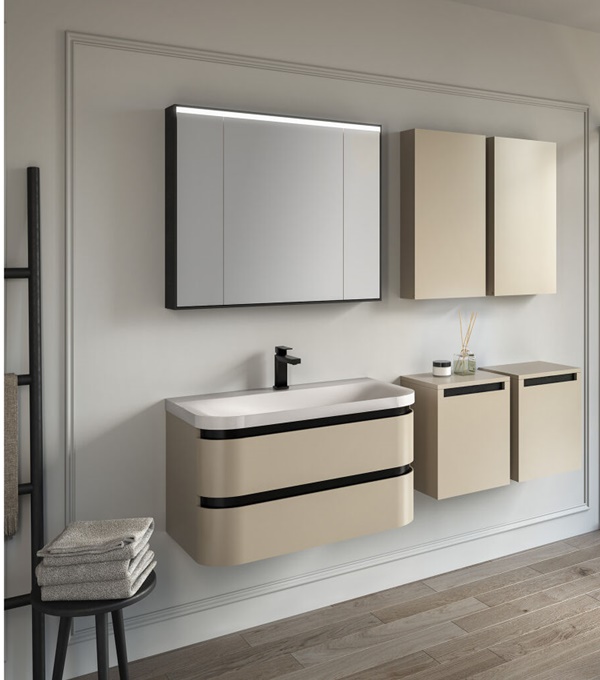 Композиция ванны, раковины и мебели: три точки, которые задают стиль