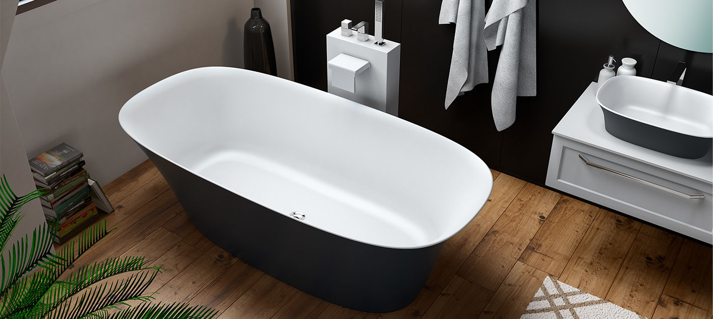 Cadă de baie din piatră artificială Kolpa Blanche