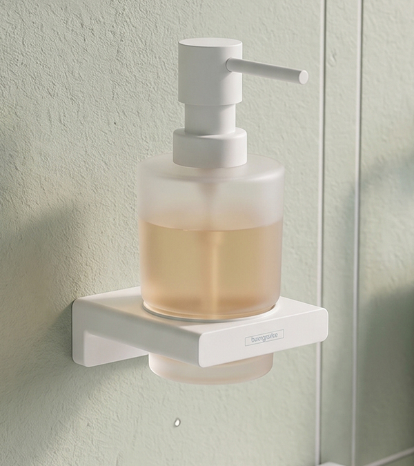 Dispenser pentru sapun lichid Hansgrohe AddStoris, alb mat