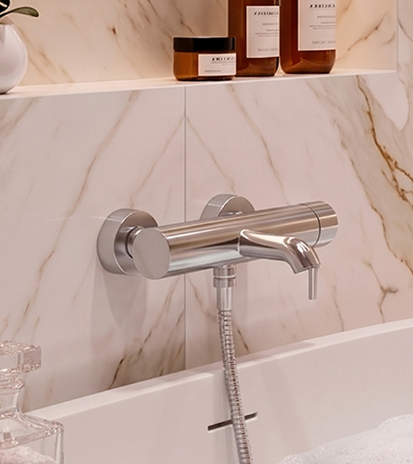 Смеситель для ванны HANSAVANTIS Style, brushed steel