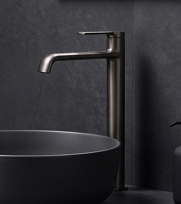 Смеситель для раковины Clever Velvet, 230 мм, графит