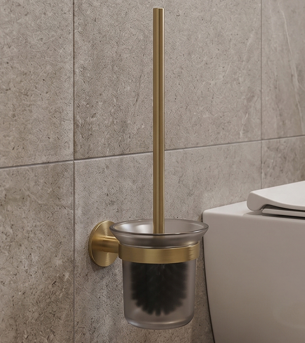 Perie WC suspendată Clever NOAH, aur periat