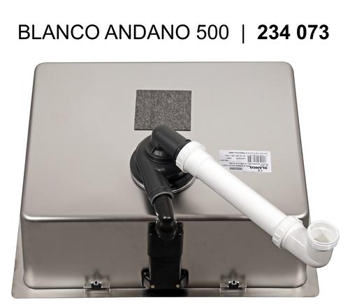 Кухонная мойка Blanco Andano 500-U 500x400 мм, нержавеющая сталь