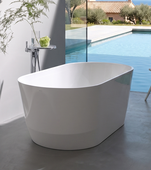 Cada de baie freestanding din piatra artificiala Laufen Pro 165x75cm