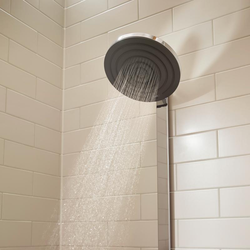 Sistema de duș cu termostat Hansgrohe Pulsify Showerpipe 260 2jet, crom