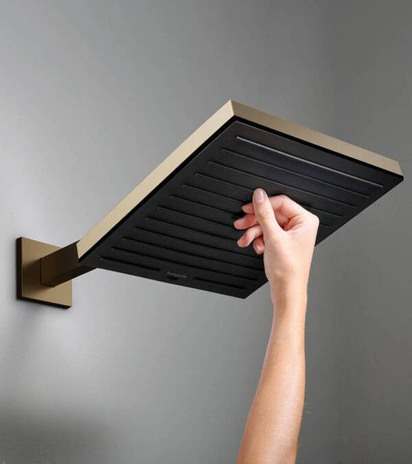 Palarie de dus Pulsify E 260, 1 jet, 26x26 cm, bronz periat