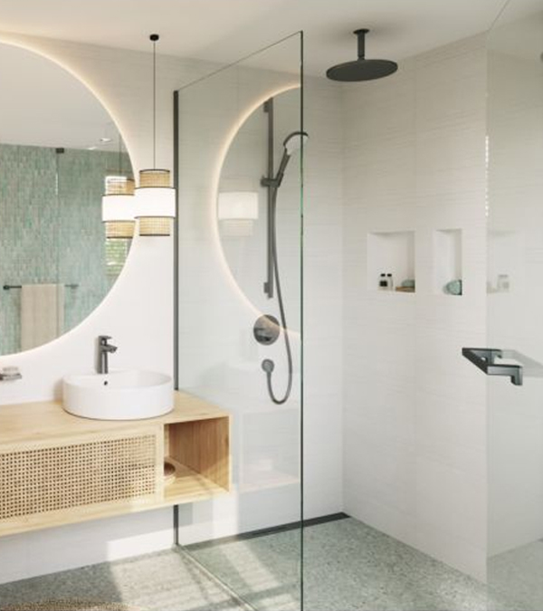 Cap de dus superior Hansgrohe Croma 28 cm, crom închis mat