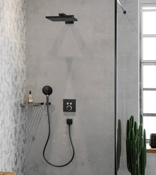 Duș superior Raindance E 30 cm, crom închis mat