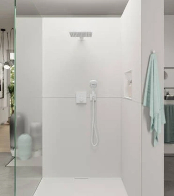 Cap de dus superior Hansgrohe Raindance E 30 cm, alb mat