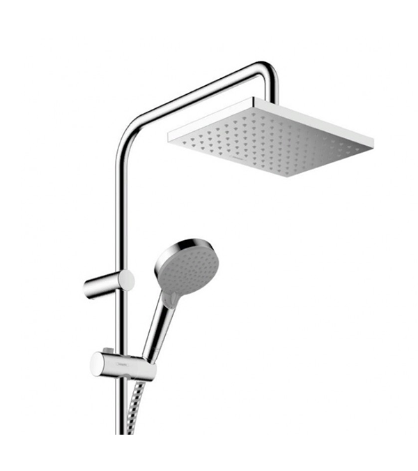 Sistema de duș  Vernis Shape Showerpipe 230 1jet, crom