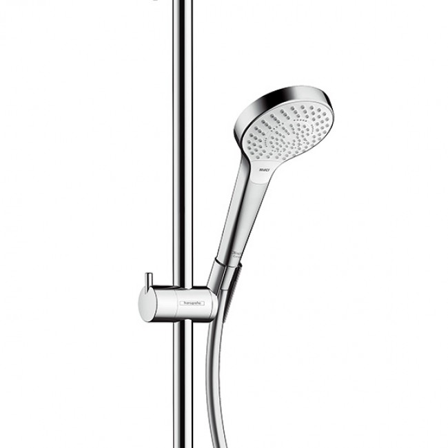 Sistema de duș Hansgrohe Croma S 180 2jet Showerpipe | alb-crom
