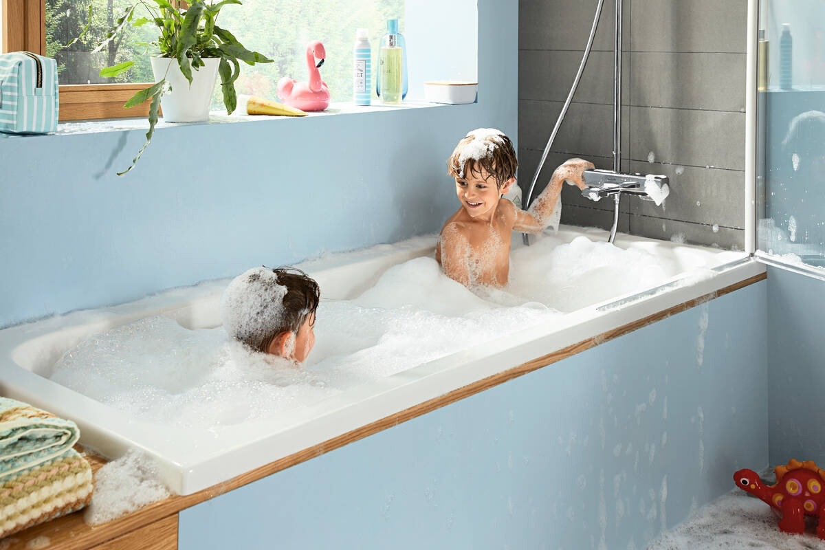 Sistema de duș cu termostat pentru cada Hansgrohe Croma E Showerpipe 280 1jet