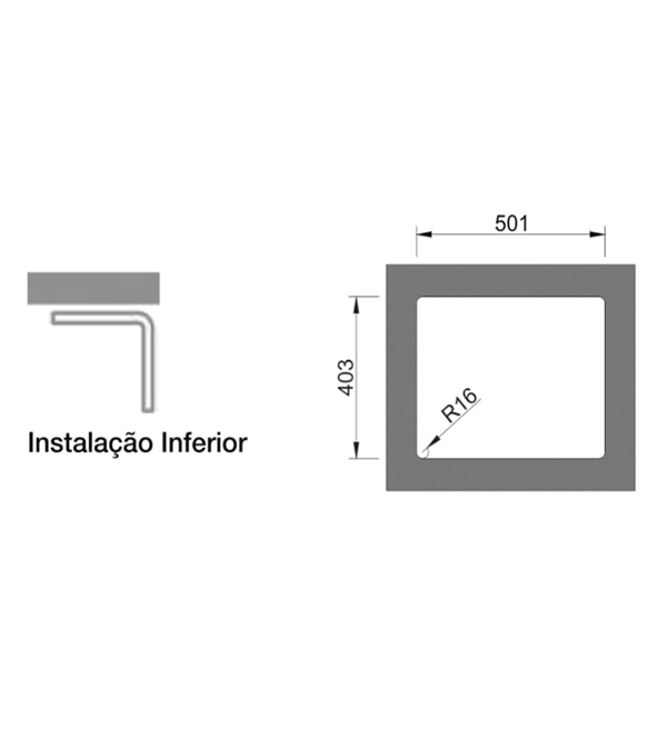 Кухонная мойка Rodi AMBAR 50, 500x400 мм, белый матовый