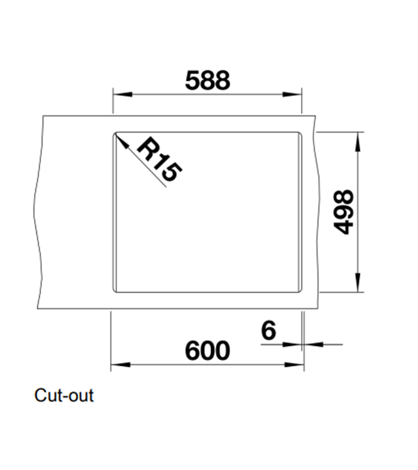 Кухонная мойка Blanco Etagon 6, 600x510 мм, антрацит