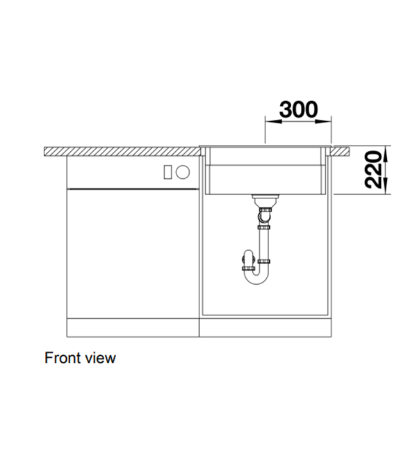 Кухонная мойка Blanco Etagon 6, 600x510 мм, антрацит