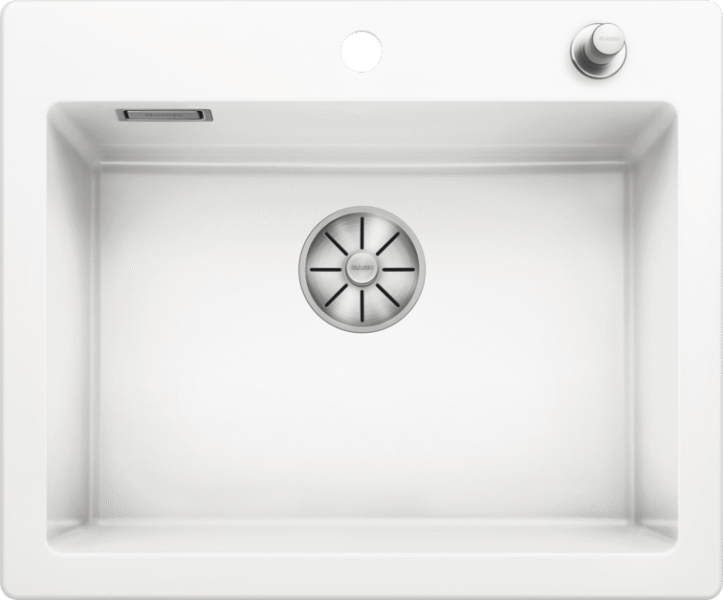 Кухонная мойка на столешницу Palona 6 Ceramic PuraPlus, 615x510 мм, белая