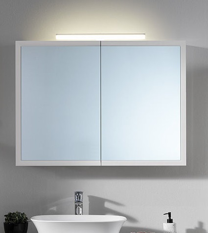 Зеркальный шкаф Kolpa Blanche с LED подсветкой TOB 95 WH 950x700x142 мм