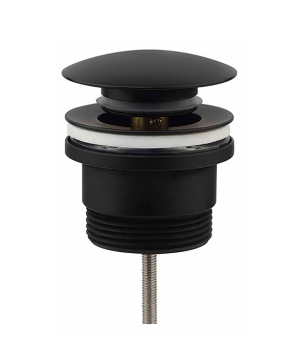 Донный клапан KLIK-KLAK 1 1/4", черный матовый