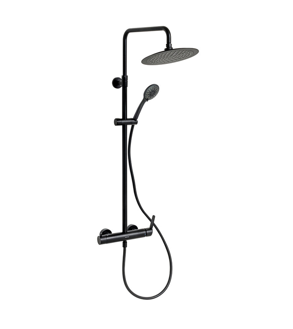 Душевая система скрытого монтажа PANAM EVO, черный матовый