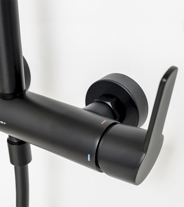 Душевая система скрытого монтажа PANAM EVO, черный матовый