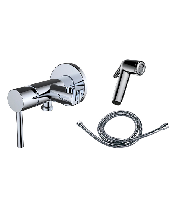 Duș igienic încorporat Clever Shattaf, crom