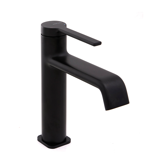 Baterie pentru lavoar Clever Velvet, 105 mm, negru mat