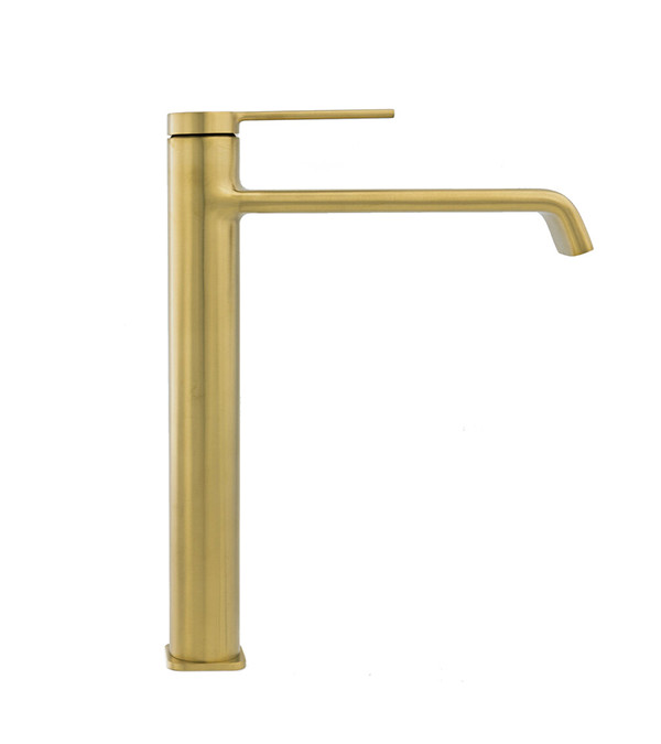 Смеситель для раковины Clever Velvet, 230 мм, шлифованное золото