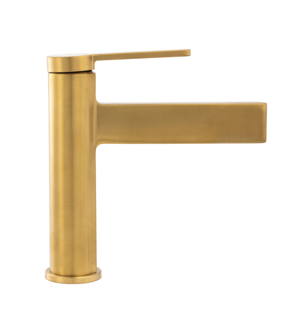Baterie pentru lavoar Clever Velvet II, aur periat