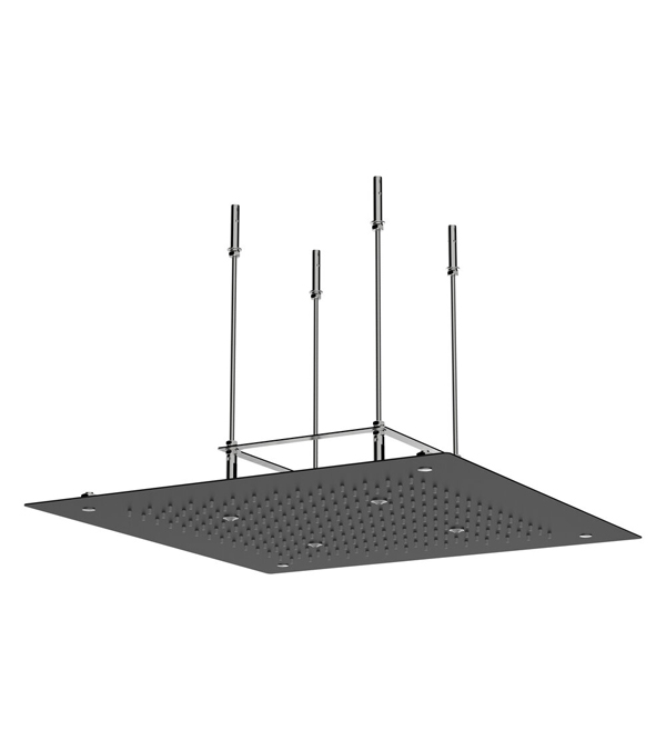 Cap de dus superior Clever 400x400 mm, negru mat