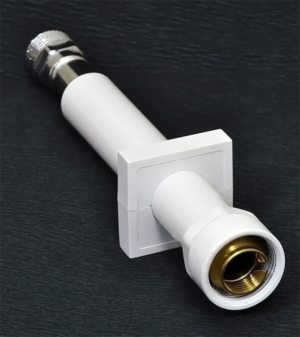 Соединительная трубка Cu Ø15 x 1/2", 150 мм, 1 шт, хром