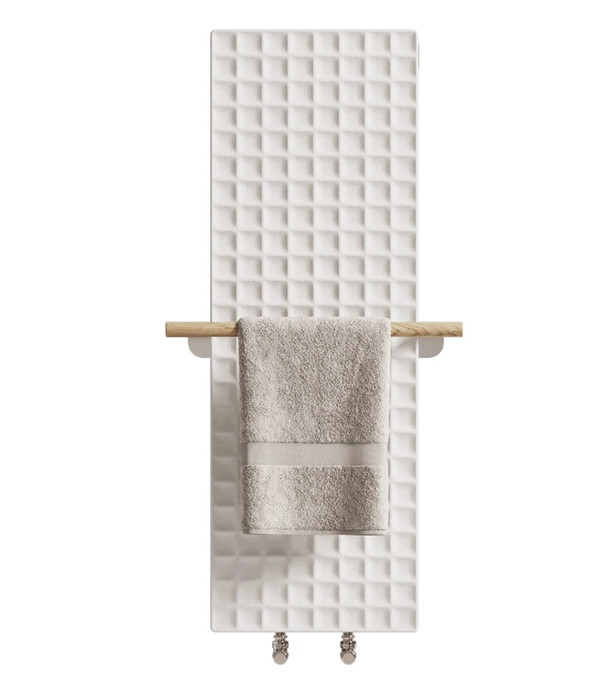 Suport pentru prosop din frasin pentru radiator WAFFLE, light wood