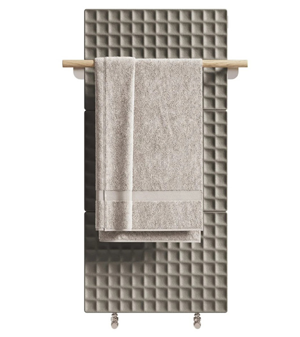 Suport pentru prosop din frasin pentru radiator WAFFLE, light wood