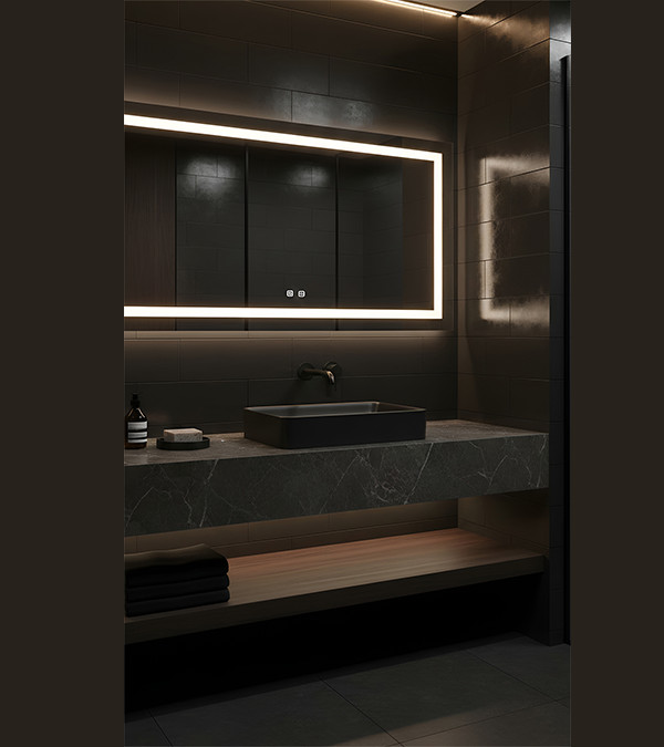 Lavoar pe blat Laufen PRO S 55x38 cm, negru mat