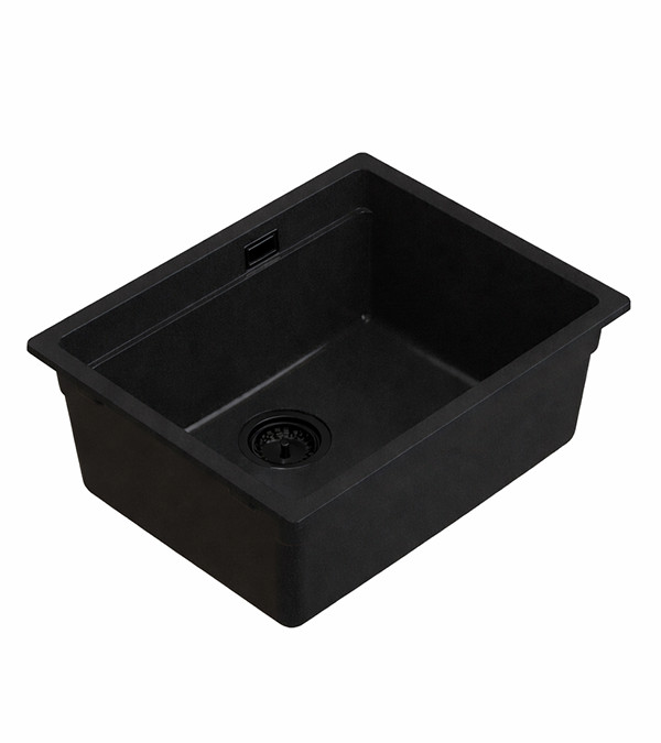 Chiuvetă pentru bucătărie LATIX 551100, 500x390x210 mm, neagră