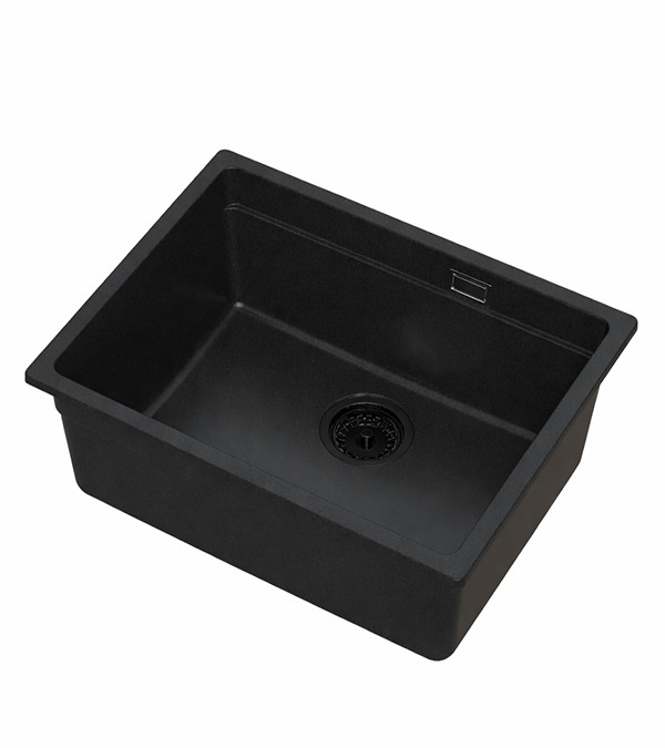 Chiuvetă pentru bucătărie LATIX 551100, 500x390x210 mm, neagră