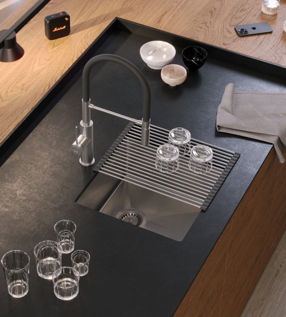 Кухонная мойка Quadron ANTHONY 50 SteelQ, матовая сталь