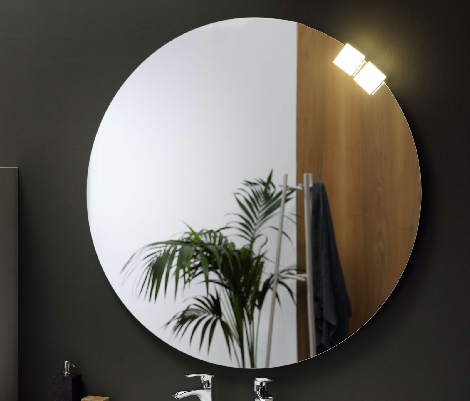 Oglinda de baie rotundă Kolpa cu iluminare LED OG 120 cm
