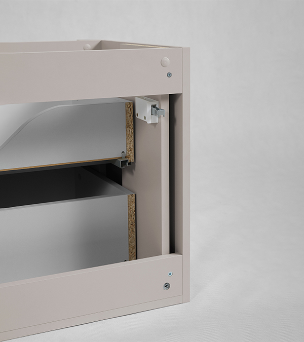 Dulap suspendat Rodan LINEA, 800×437 cm, cașmir