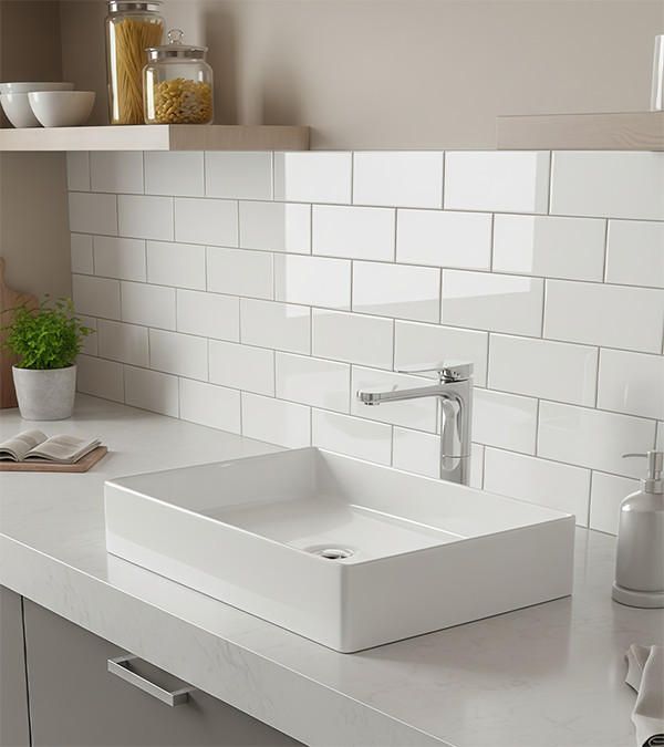 Lavoar pe blat ArtCeram Scalino 55x38 cm