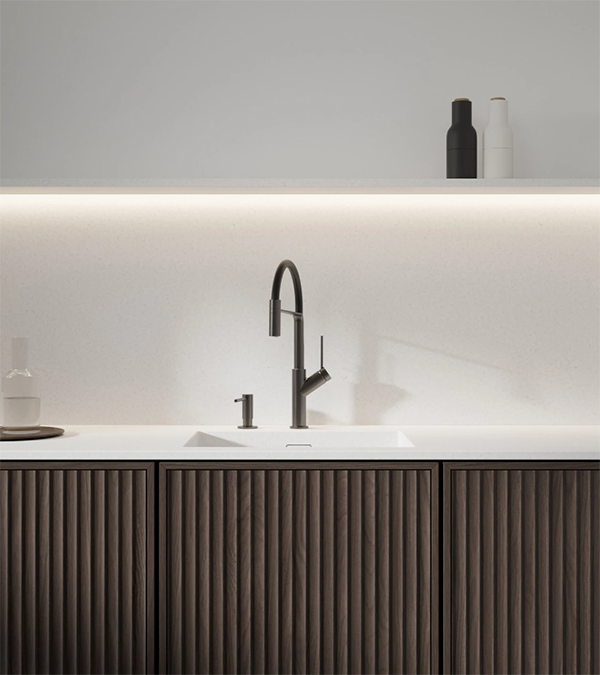 Baterie pentru bucătărie OMNIRES VITA, grafit