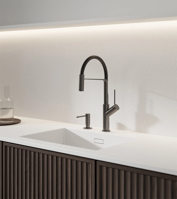 Baterie pentru bucătărie OMNIRES VITA, grafit