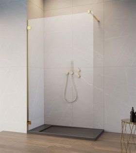 Душевая перегородка ESSENZA PRO GOLD WALK-IN 90 см