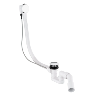 Слив-перелив для ванны удлиненный CGS, хром