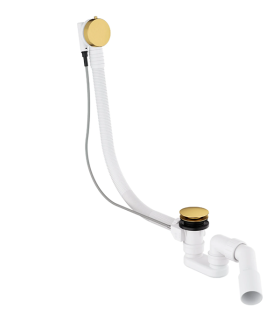 Sifon cu preaplin pentru cadă CGS, aur periat