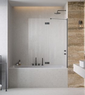 Paravan pentru cadă Essenza 6 Brushed GunMetal PND II 100 cm