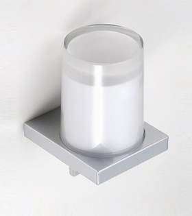 Dispenser de sapun lichid Keuco Edition 11,   sticla de cristal mată/crom