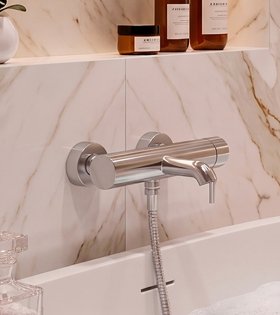 Смеситель для ванны HANSAVANTIS Style,  brushed steel