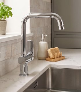 Cмеситель для кухни высокий Hansa Basic, хром  