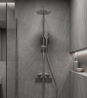 Sistema de duș pentru cada Clever UP! Urban, crom